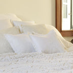 Διακοσμητική Μαξιλαροθήκη Αιγαίον με Κέντημα 30X30 Krinos